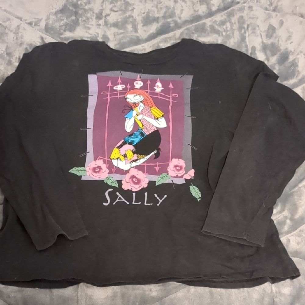 Sally Graphic Black Long Sleeve Shirt